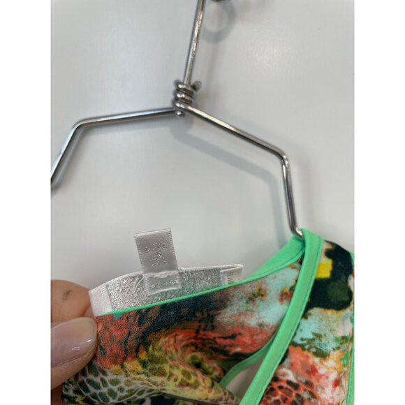 Glam Abstract Tank Tunic Dress Size Small Sleeveless Keyhole Boho Colorful Artsy - Picture 4 of 8